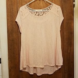 Rewind pink lace top